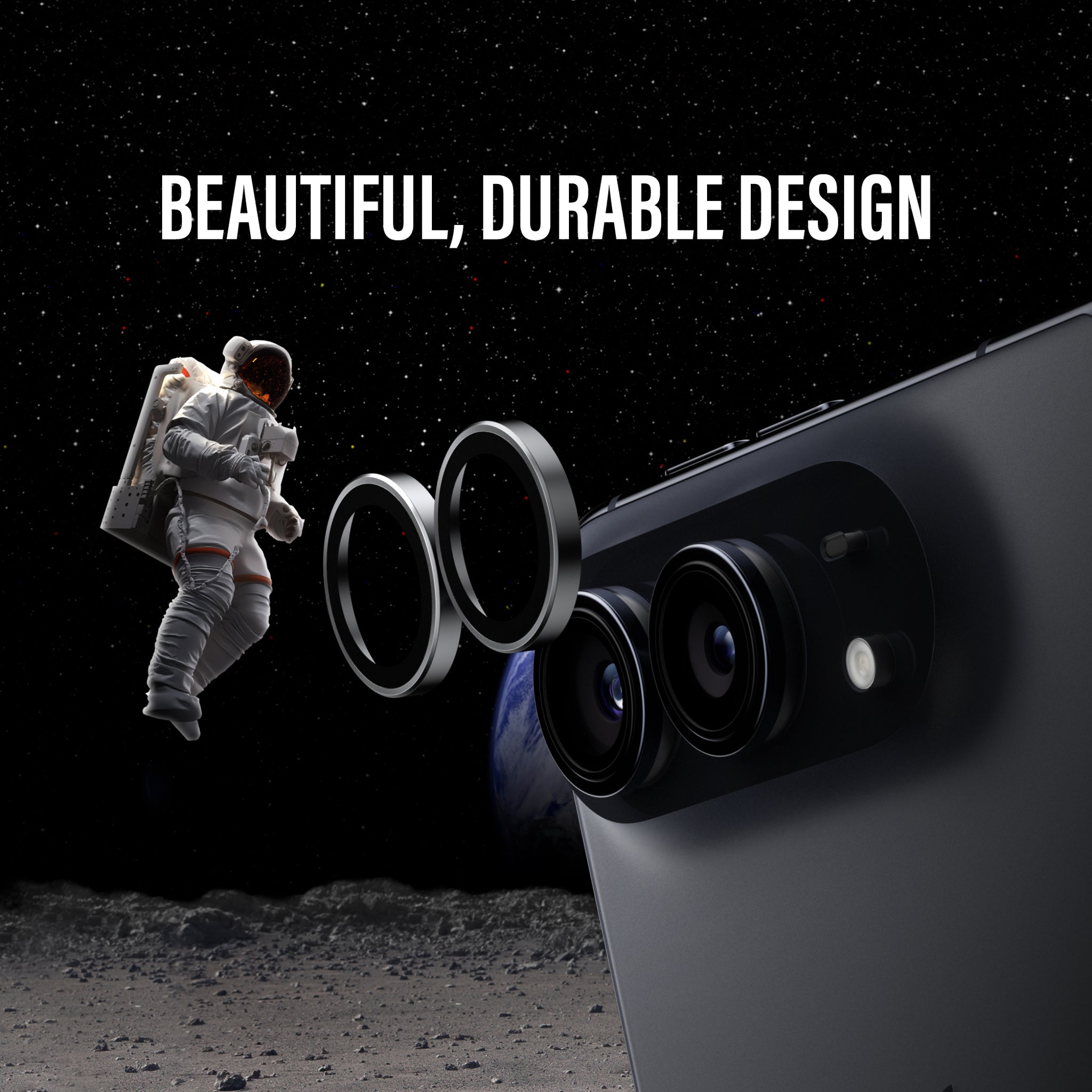 PanzerGlass® Hoops® Ceramic Camera Lens Protector iPhone Duo